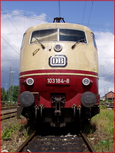 Baureihe Br 103 abgestellt in Lichtenfels