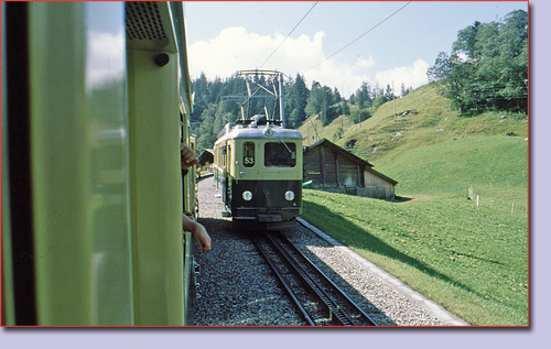 Wengernalpbahn; Grindelwald; Schweiz
